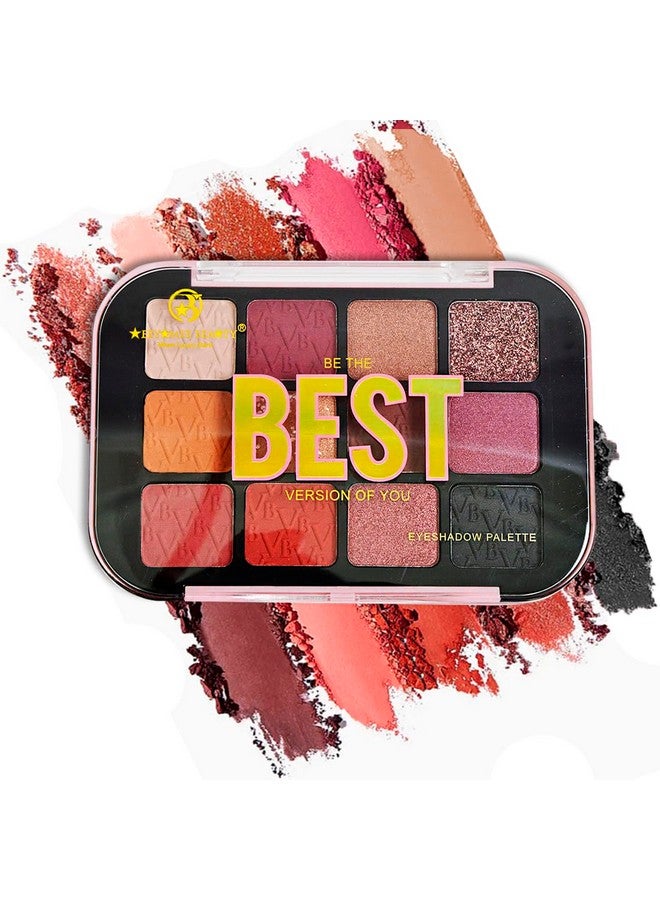 أدبيني باليت ظلال عيون مطفية ولامعة 17 جم | 12 لونًا مذهلاً لإطلالات متعددة الاستخدامات من النهار إلى الليل | لمسات نهائية حريرية غير لامعة ولامعة مبهرة | بولد جلامور (الظل -01) - Image 1