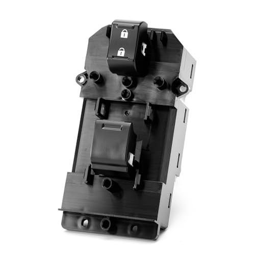 Lin Cin Yin Power Window Switch Passenger Side for Honda Accord 2008 2009 2010 2011 2012,Front Right Window Control with Door Lock Switch Button,Honda Accord for 35760TA0A01 1S13128 DWS450 (No Auto) - Image 1
