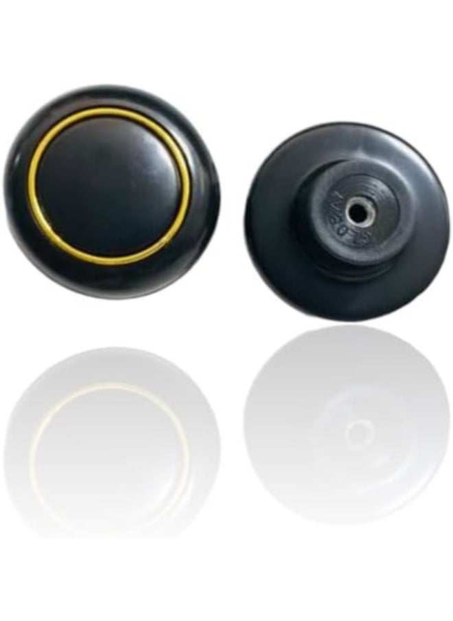 Biella Biella™ ABS Furniture Pulls Knob - Mushroom Shaped Black Cabinet Knobs Drawer Pulls for Home Office Kitchen Cupboard Wardrobe DIY (Pack of 2)  - Image 3