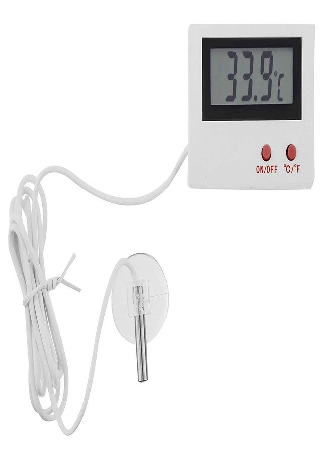 Aquarium Thermometer Fish Tank Hygrometer LCD Screen Digital Temperature Tester Refrigerator, Cold S