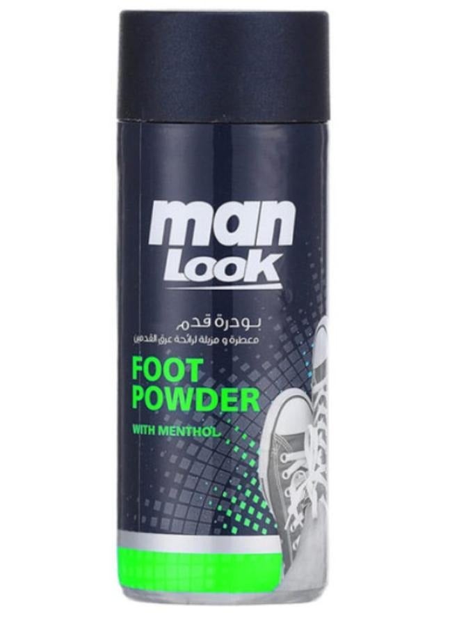 Man look 2-Piece Set Foot Powder with Aloe Vera 2X50 gm - Image 2