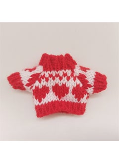 Generic Trendy Labubu Doll Clothes Sweaters Scarves Red loop love sweater one piece 