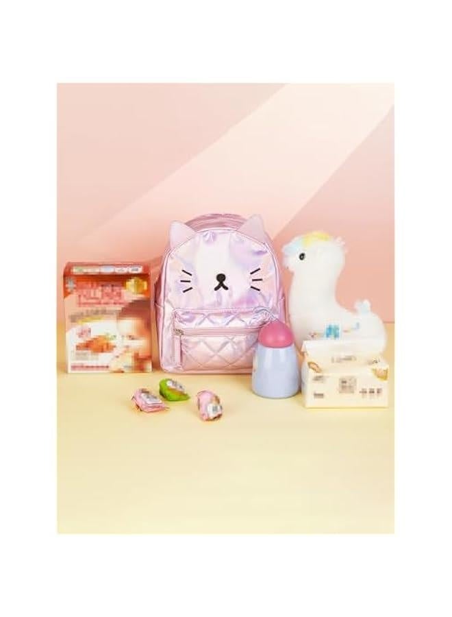 Women's Laser Holographic Backpack Cute Hologram Shoulder Bag Casual Daypack Purse  Birthday Gift,Pink Cat - Image 5