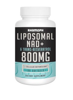 Liposomal Nad And Trans Resveratrol 800 Mg 60 Softgels