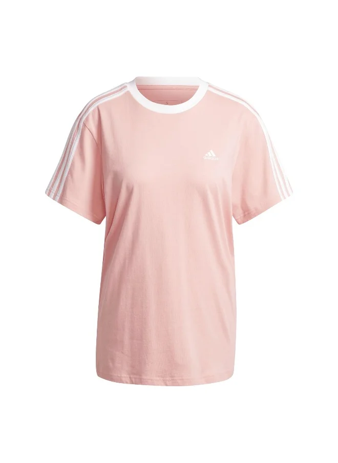 اديداس adidas W 3S Bf T Pink Training T-Shirts 2XSS
