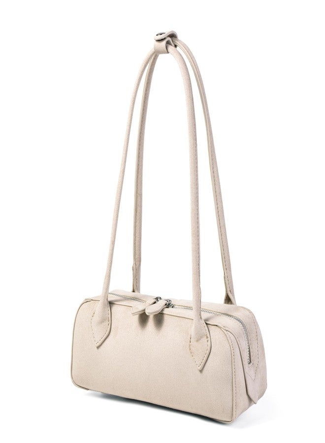 Molodo Suede Shoulder Bag for Women Vintage Small Purses Hobo Bag Satchel for Vacation Work - Image 2