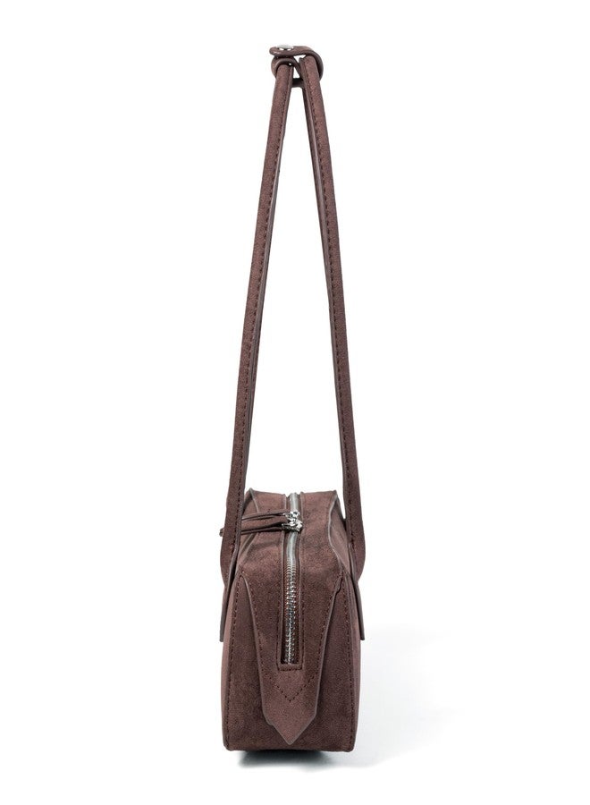 Molodo Suede Shoulder Bag for Women Vintage Small Purses Hobo Bag Satchel for Vacation Work - Image 5