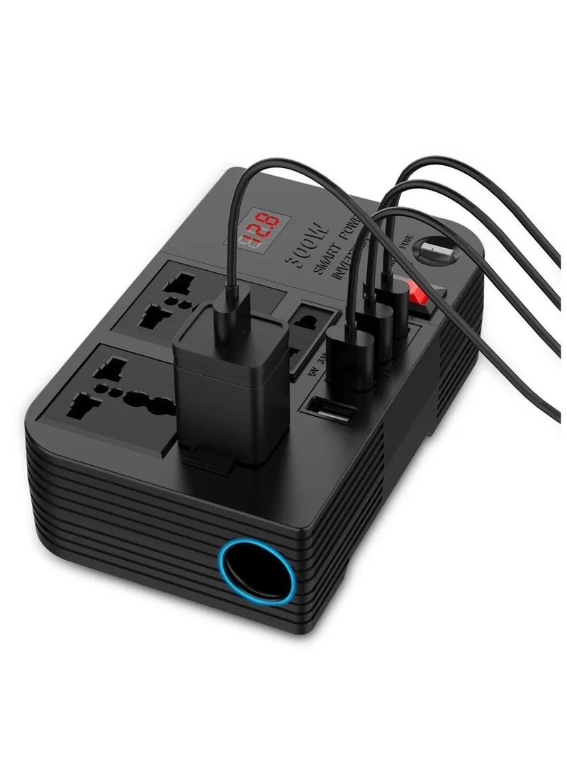 Denx High Frequency Car Power Inverter Modified Sine Wave Inverter 300W Multi Port Power Inverter Volt To 220V  - Image 4