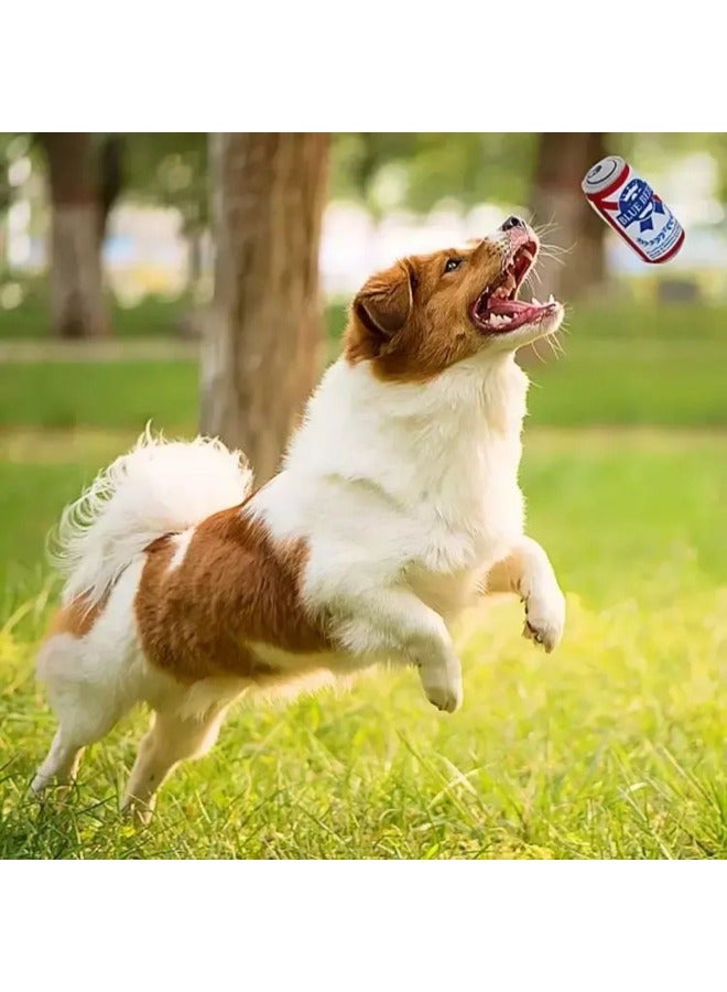 PETSARY Fun Dog Toy | Plush Dog Toy that looks like COLA Drink Can | Funny Novelty Dog Toy Plush Squeaky Dog Toys for Medium | Suitable for all Pets - Image 4