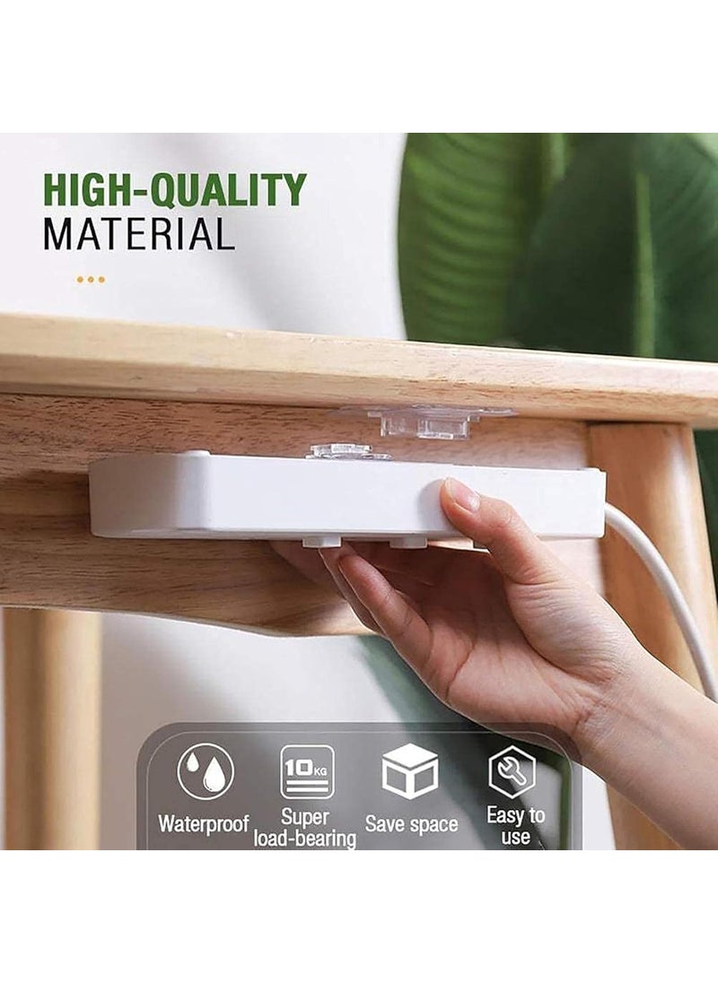 SEKOY SEKOY Transparent Self Adhesive Waterproof Plastic MaleFemale Wall Sticker Hooks BathroomKitchen Accessories for Home Kitchen Bathroom Hanging Pack of 6  - Image 5