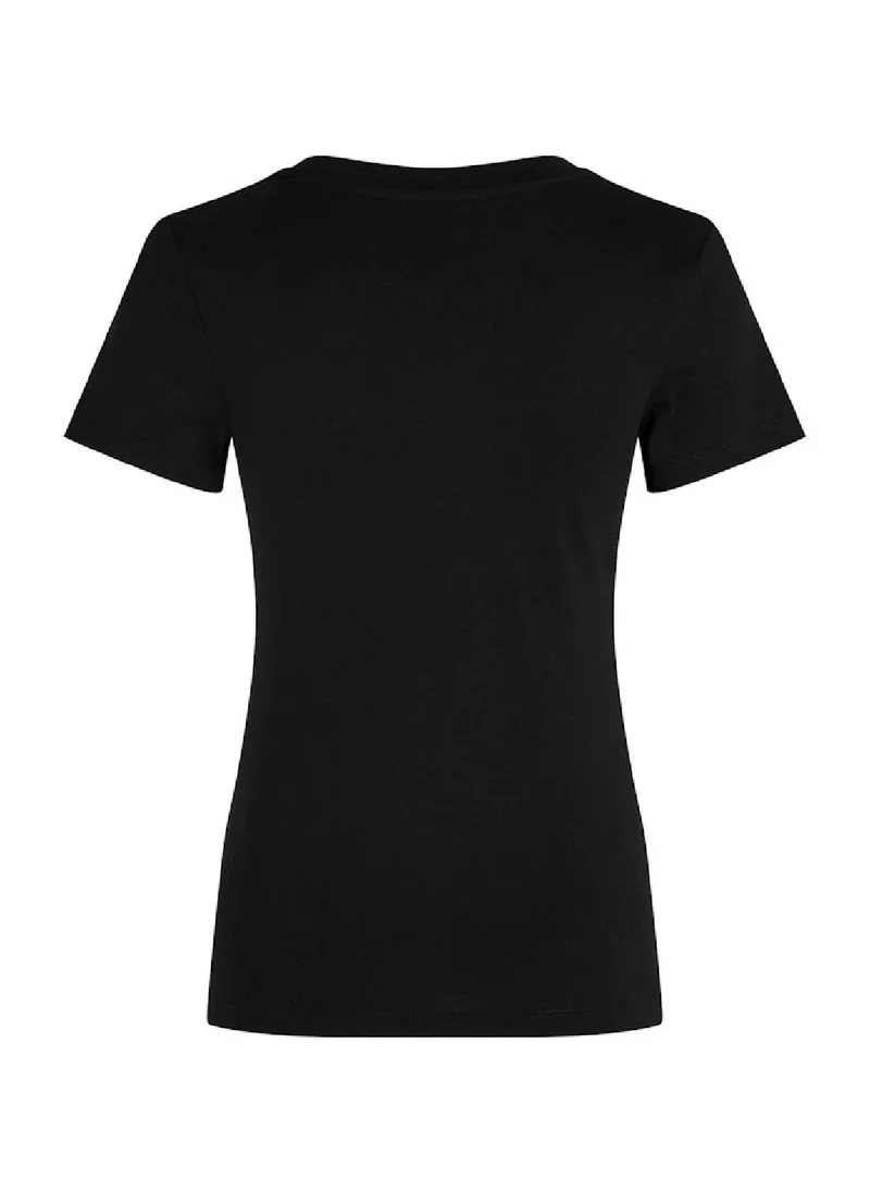 Calvin Klein Jeans Women's Slim Monogram T-Shirt - Cotton, Black