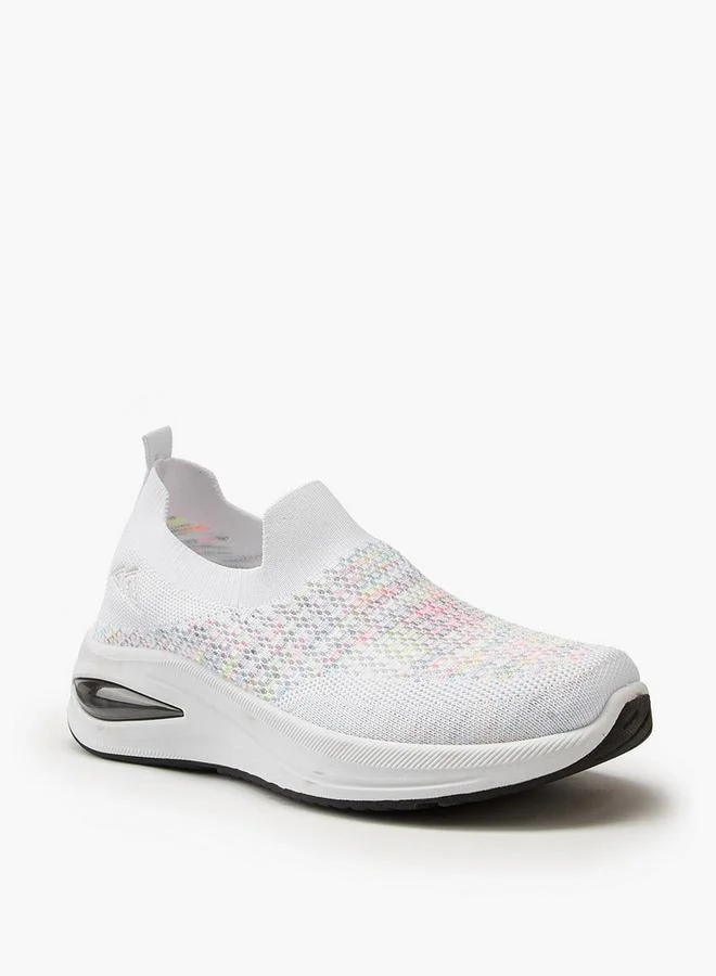 Textured Slip-On Sports Shoes