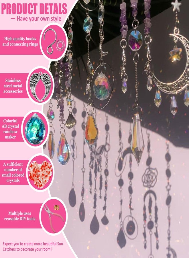 WASTROYAL DIY Suncatcher Kit 500PCS Valentine's Day Suncatchers Craft Kits Heart Suncatcher Ornaments DIY Window Art Sun Catchers for Valentine's Day Adults Home Wedding Garden Decor Favors Gift (Love Shape) - Image 3