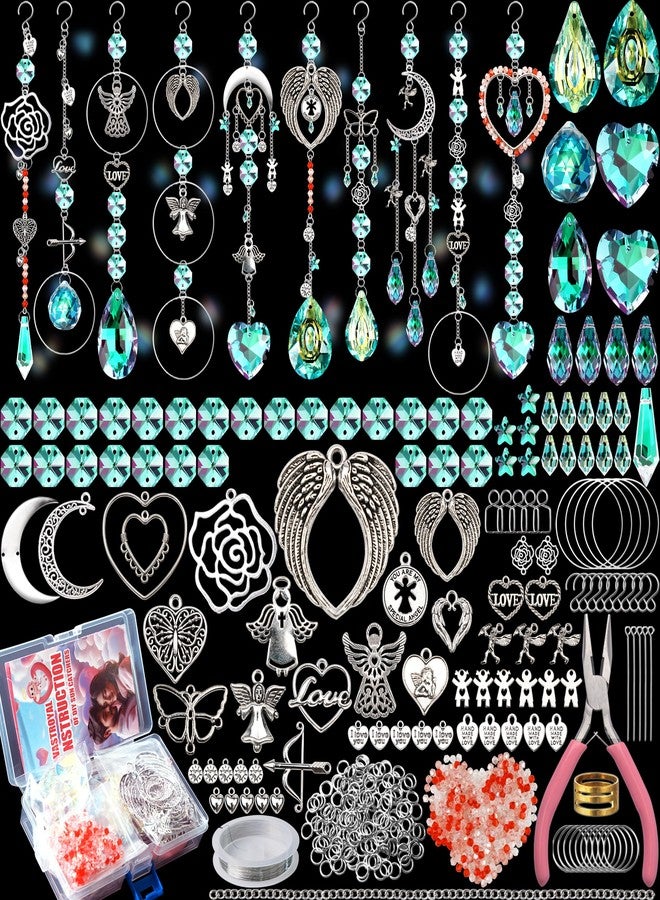 WASTROYAL DIY Suncatcher Kit 500PCS Valentine's Day Suncatchers Craft Kits Heart Suncatcher Ornaments DIY Window Art Sun Catchers for Valentine's Day Adults Home Wedding Garden Decor Favors Gift (Love Shape) - Image 1