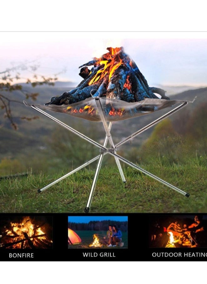 Lightweight Portable Outdoor Camping and BBQ Durable Stainless Steel Fire Pit, Foldable and Detachable, Suitable for BBQ, Camping and Hiking 56 x 56 x 43 cm - pzsku/Z78149BDDBF1065B48F0CZ/45/1741316737/b9b4c3c6-27e1-484f-82ba-d5e1d472eebd