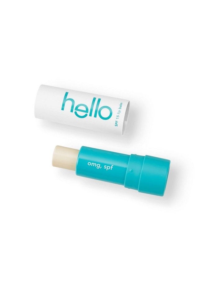 Hello Moisturizing Vegan Lip Balm Sweet Mint Spf 15 Beeswax Free Petrolatum Free And Parabens Free 0.15 Ounce 1 Pack  - Image 2