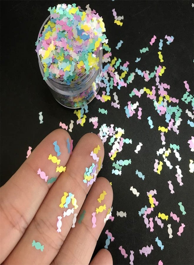 PrettyG 10 Grams/Pack - Colorful Mixes Candy Shape Glitter Sequins - Festival Rave Beauty Makeup Face Body Nail Craft Art Christmas Halloween Decoration (Color Mixes 2) - Image 3