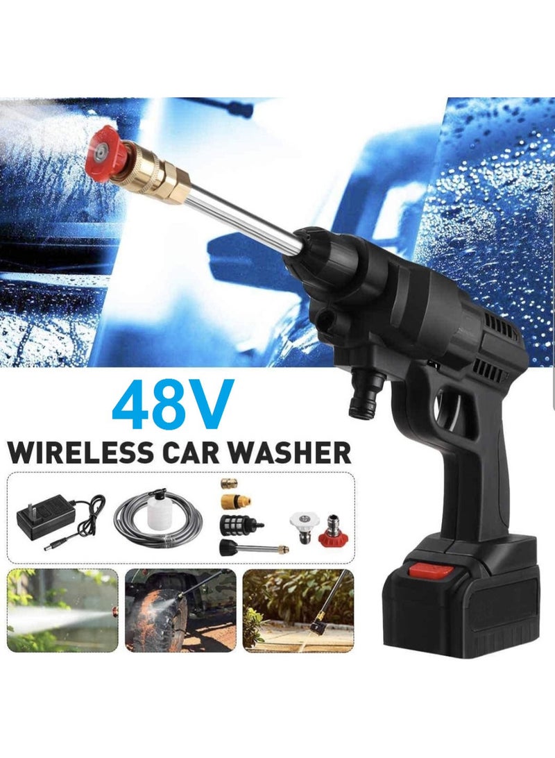 Wireless High Pressure Power Washer with 48V Battery - Image 1