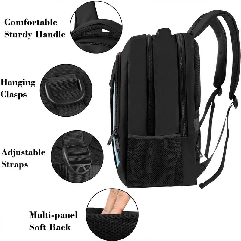 MATEIN Travel Laptop Backpack for Men, Business Anti Theft Slim Sturdy Laptops Backpack, Water Resistant College Computer Bag Gift for Women Fits 15.6 Inch Notebook - Image 5