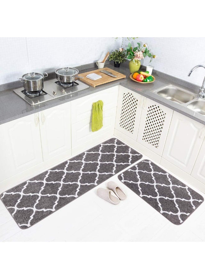 EBREEZZ 2-Piece Mat Set – Non-Slip, Machine Washable Rugs (40×120 cm Mat + 40×60 cm Mat) - Image 1