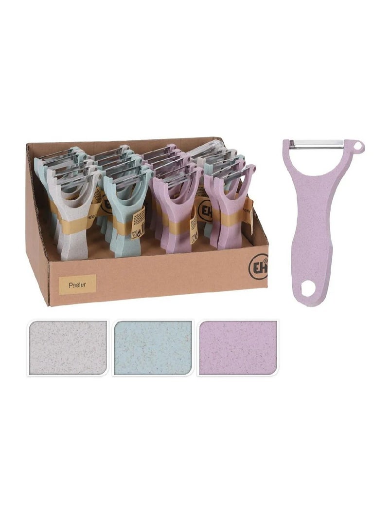 Koopman Koopman Vegetable Peeler – Assorted Colors, Sharp Stainless Steel Blade, 1 Piece  - Image 2