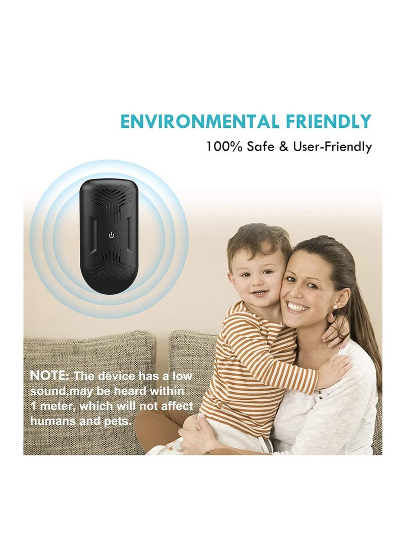 Ultrasonic Pest Repeller - 【2020 Upgrade】 Plug in Mouse Deterrent, Mouse u0026 Rat Repellent, 8W Ultra Sonic Speaker, Indoor Pest Repeller for Rat, Mouse, Spider, Fly, Cockroach, Mosquito (Black)