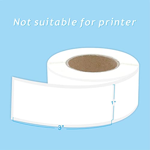PARLAIM Square Color Coding Labels 3 inch x 1 inch - Rectangle White Adhesive Color File Folder Stickers 250 Pack Per Roll in Dispenser Box - Image 2