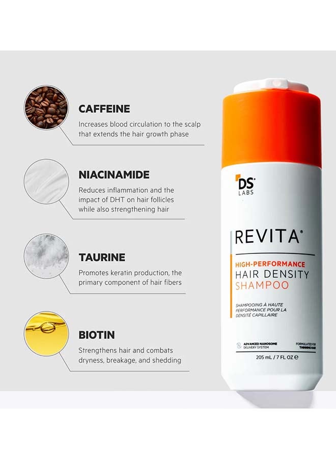 ds labs Revita High-performance Hair Density Shampoo For Men & Women - Scalp Refreshing Cleanse for Fuller Looking, Volumizing, Lightweight Hydration, Sulfate & Silicone Free, Color Safe 205ml - Image 3