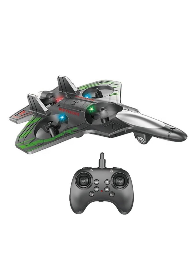 DIGI CORE RC Plane 2.4GHz Remote Control Airplane, Generation 10 Fighter Jet Toy with Pneumatic Altitude System, 360° Roll & Hover, Crash-Resistant EPP Material, Easy to Fly for Beginners & Kids Green/Black - Image 1