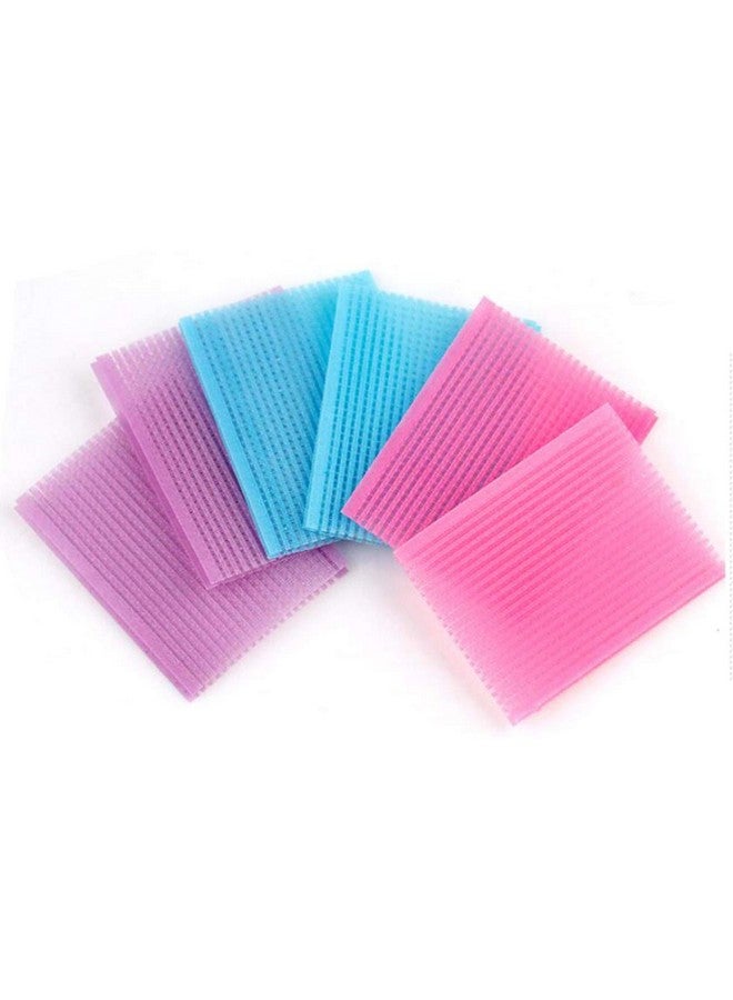 Quupy 10 Pieces Colorful Magic Bangs Hair Sticker Square Nylon Hair Paste Pad Hair Fringe Fixed Clip Hairpin Care Tool For Makeup Accessories (Color Random 7.7X 6.1Cm/3X2.4Inch) - Image 2
