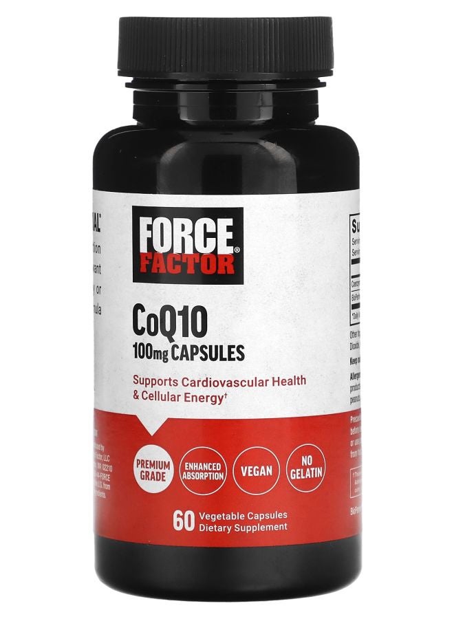 Force Factor CoQ10 100 mg 60 Vegetable Capsules - Image 1
