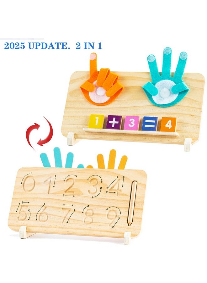 HONGID Montessori Toys for 3 4 5 Year Old,Double-Sided Preschool Learning Toys for Toddlers age 2-4,Educational Math manipulatives Number Counting Blocks for Kids,Christmas Stocking Stuffers for Boys Girls - Image 2