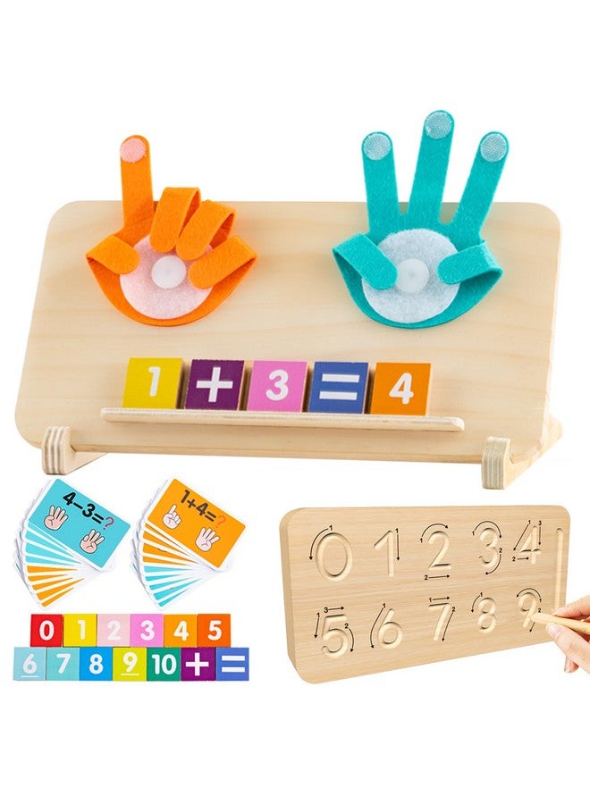 HONGID Montessori Toys for 3 4 5 Year Old,Double-Sided Preschool Learning Toys for Toddlers age 2-4,Educational Math manipulatives Number Counting Blocks for Kids,Christmas Stocking Stuffers for Boys Girls - Image 1