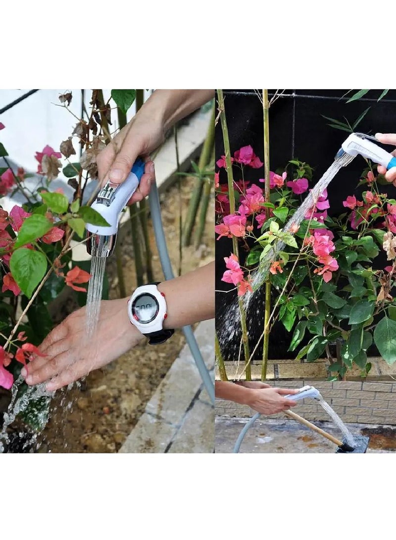 DIGI CORE Outdoor Handheld Bidet Camping Shower With Bucket Blue/Grey - Image 4