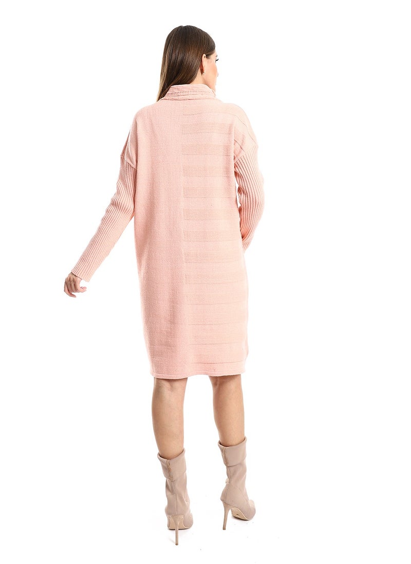 Caesar - Women Long Wool Pullover With High Neck - Image 1