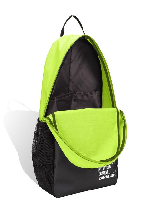 DIVULGE Coral 24 Liters Large Neon Casual Backpack with Laptop sleeve, Front Pocket and Water Bottle Pouch (Neon) - Image 3