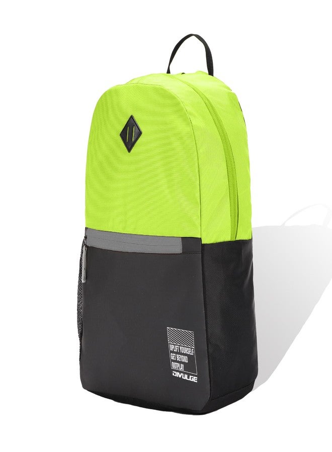 DIVULGE Coral 24 Liters Large Neon Casual Backpack with Laptop sleeve, Front Pocket and Water Bottle Pouch (Neon) - Image 2