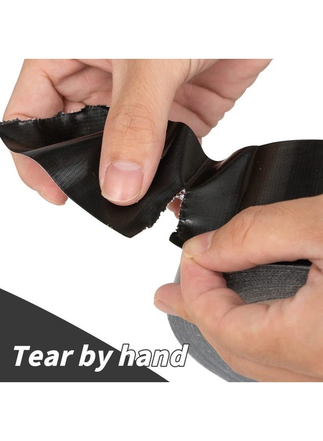 Oleitodh Pack of 16 Rolls of High Strength Black Adhesive Tape, 5 Cm X 27 M, Strong Adhesive Tape That Leaves No Residue, All Weather Resistant, Waterproof, Easy - Image 4