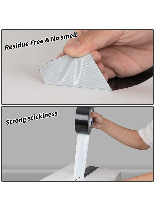 Oleitodh Pack of 16 Rolls of High Strength Black Adhesive Tape, 5 Cm X 27 M, Strong Adhesive Tape That Leaves No Residue, All Weather Resistant, Waterproof, Easy - Image 3