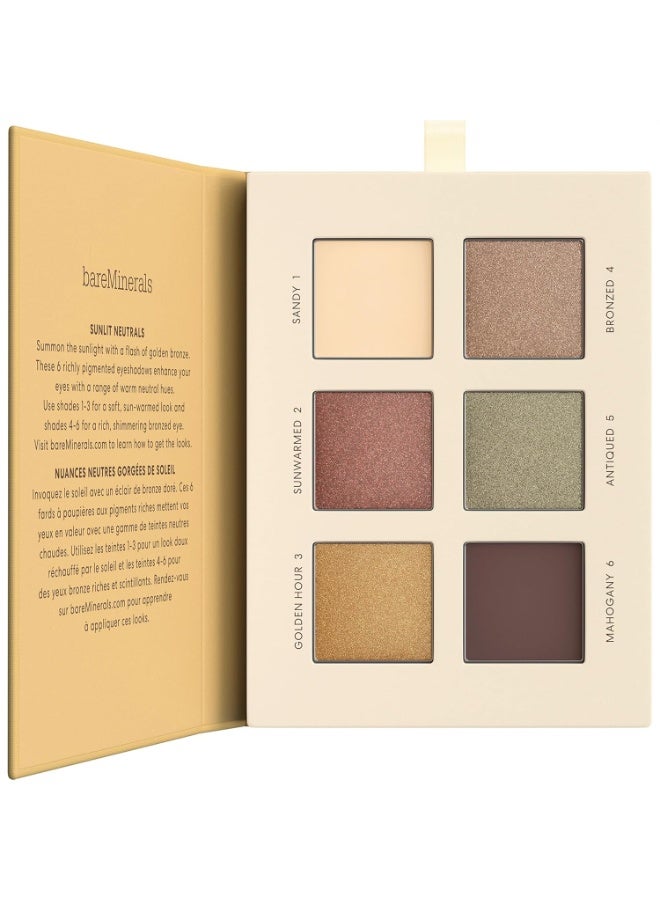 bareMinerals bareMinerals Mineralist Eyeshadow Palette, Six Richly Pigmented + Blendable Shades, Talc-Free Eye Shadow Palette Makeup, Vegan - Image 1