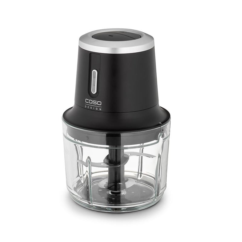 CASO Chop  Go  Cordless Mini Food Processor  Meat Nut and Vegetable Chopper  Powerful Mini Chopper  4 Stainless Steel Blades Emulsifying Disk  Up to 60 Minutes Runtime  2Speed  Black