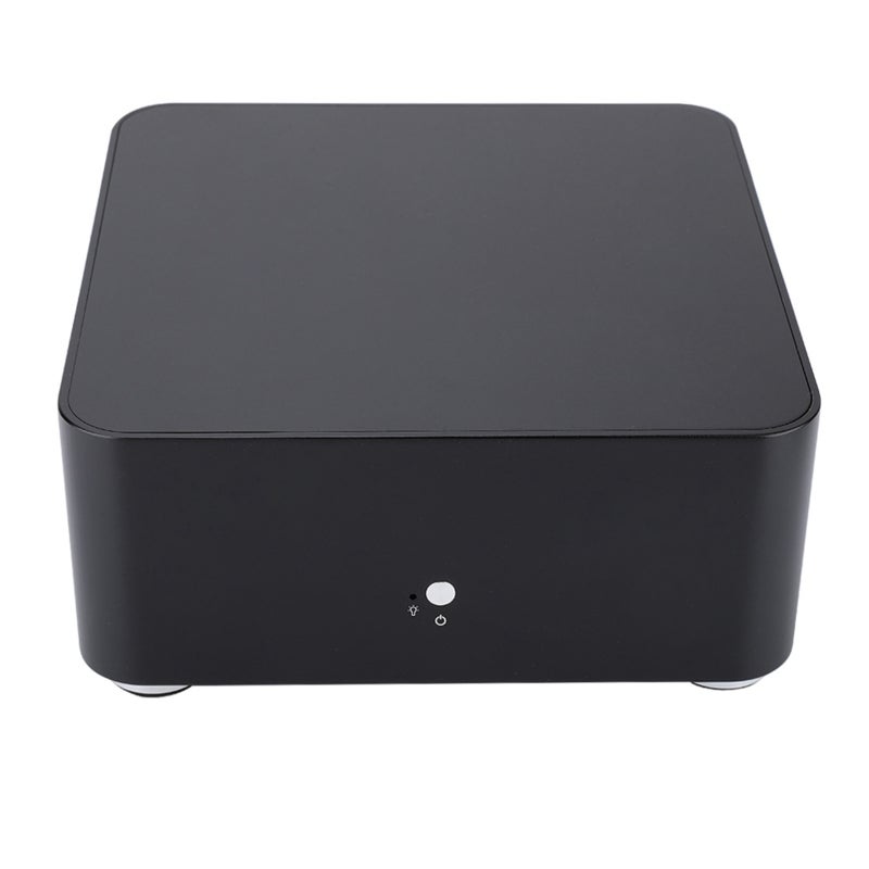علبة Mini ITX بإطار من سبائك الألومنيوم بسمك 3.5 مم - سطح متكامل لتبديد الحرارة بتشطيب مصقول لعلبة HTPC للوحة الأم ITX مقاس 170x170 مم - Image 2