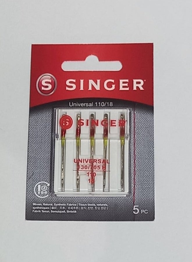 SINGER UNIVERSAL NEEDLES (HAX1) SIZE 110/18 (PACK OF 5 NEEDLE) BRAZIL