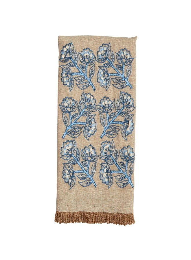 Mud Pie Cornflower Print Emb Towel; 21" x 14"
