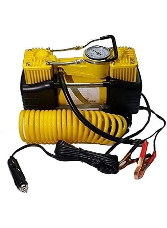 2-Cylinder Air Compressor with 2 Ton Car Jack – Portable Vehicle Maintenance Kit - Image 2