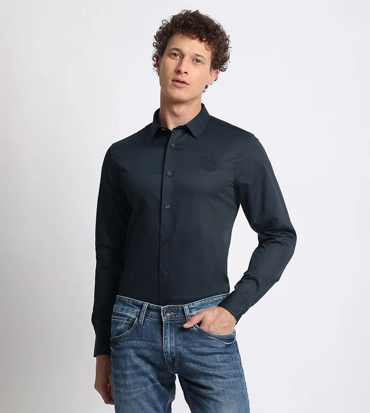بيفرلي هيلز بولو كلوب Logo Embroidered Long Sleeves Shirt