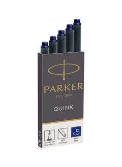 PARKER 5-Piece Quink Fountain Pen Refills Royal Blue  - Image 1