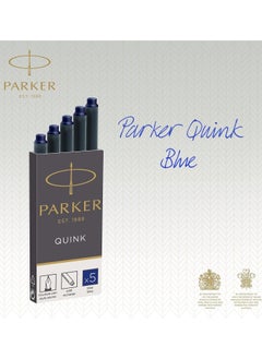 PARKER 5-Piece Quink Fountain Pen Refills Royal Blue  - Image 2
