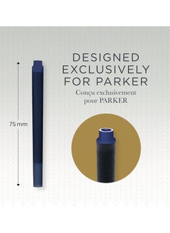 PARKER 5-Piece Quink Fountain Pen Refills Royal Blue  - Image 3