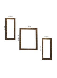 Indianara Indianara 3 PC Set of Floral Paintings 1110 Without Glass 52 X 125 95 X 125 52 X 125 INCH  - Image 5